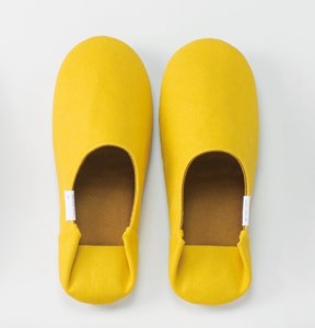 【イエロー・Mサイズ】帆布バブーシュ1足