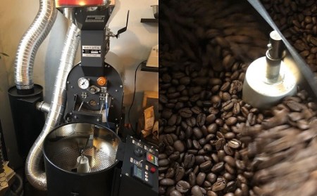 本革製コースター&自家焙煎コーヒー豆セット【BR-001】