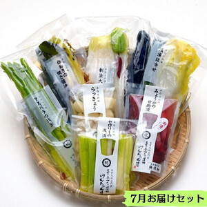 【3か月定期便】出雲漬物 季節の詰合せセット（7～9月）