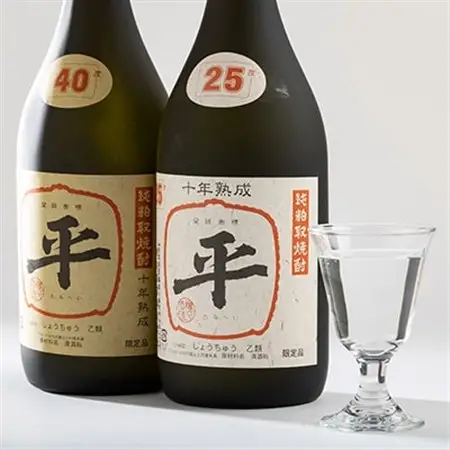 樽平粕取り焼酎　10年熟成25度と10年熟成40度のセット(各1本)_酒・アルコール  焼酎 _【1292043】