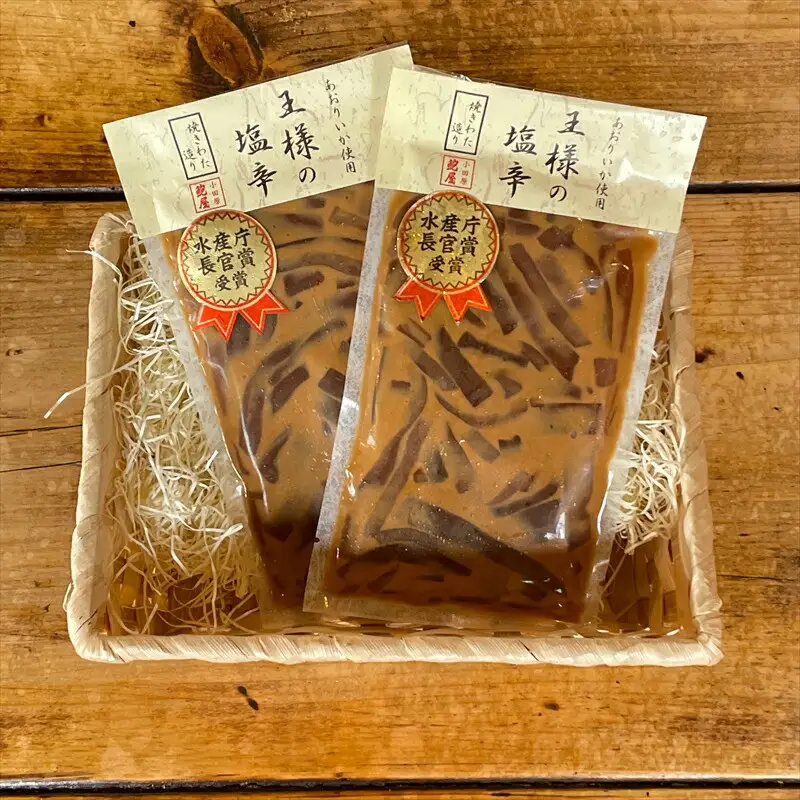 王様の塩辛 食べきり小パック 2枚【 惣菜 海鮮 いかの塩辛 珍味 お取り寄せ 御中元 お中元 お歳暮 父の日 母の日 贈り物 日本酒 焼酎 塩辛 塩辛】【家庭用 自宅用 贈答品 贈答用 ギフト 神奈川県 小田原市 】