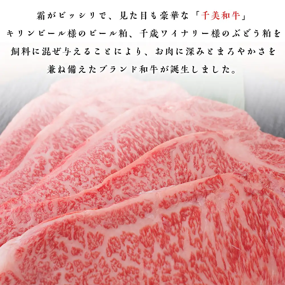 ちとせ和牛「千美」サーロインステーキ　200ｇ×5枚＜肉の山本＞