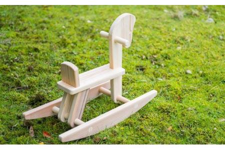  家具職人の手作り揺り木馬　KG-15