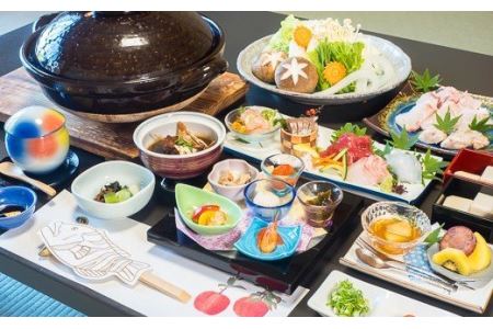 東紀州産『天然クエコース』お食事券　２名様　OSV-11