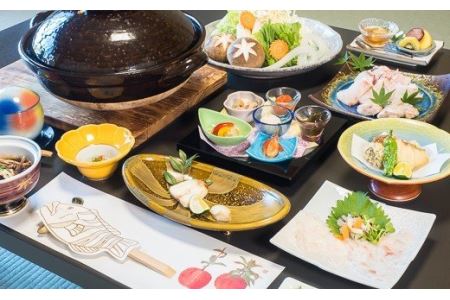 東紀州産『天然クエフルコース』お食事券　２名様　OSV-12