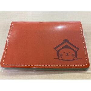 とち介のレザーカードケース（オレンジ）【雑貨 ファッション 人気 おすすめ 】