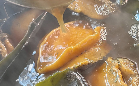 天然黒あわびのくえだし柔らか煮(大)2枚セット