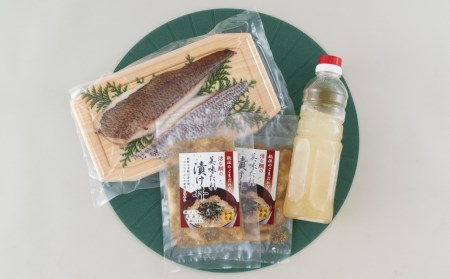 長崎県産天然鯛の鯛飯の素と活鯛の新鮮丼のセット