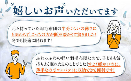 羽毛布団 シングル (色・柄おまかせ) [JCD001] 羽毛布団シングル