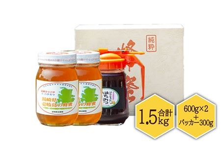 【先行予約】ニホンミツバチ 生蜂蜜 600g×2（パッカー300g・化粧箱付き） 【2026年6月中旬以降順次発送】《壱岐市》【憲ちゃんハチミツ】[JCL011] ハチミツ 蜂蜜 日本蜜蜂 ジャム 贅沢 高級 ギフト プレゼント 贈り物 化粧箱 74000 74000円 のし プレゼント ギフト