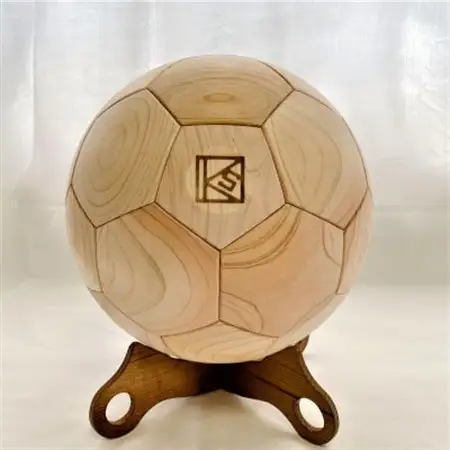 木製サッカーボール(ヒノキ)【1294782】