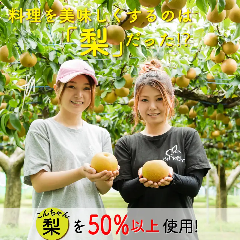 女子力高めの梨農家姉妹がおくる！ 梨の万能たれ「ものがたれ。」 甘辛4本セット [A-6319]