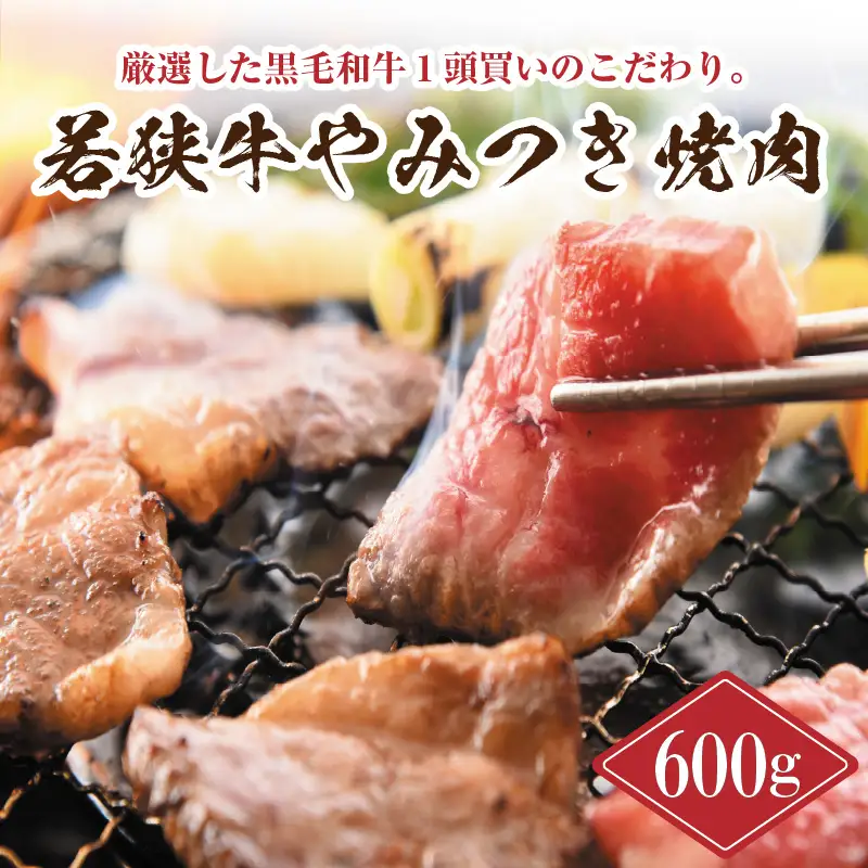 若狭牛やみつき焼肉 600g スタミナUP！健康長寿！【B-2202】
