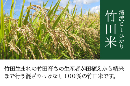 【先行予約・令和8年産新米】 【6ヶ月連続お届け】清流こしひかり 竹田米 10kg × 6回 計60kg （白米） 【2026年9月下旬以降順次発送予定】 [N-7403_01]