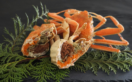 《先行予約》【訳あり】 浜茹で セコガニ 香住産 大サイズ 4匹入り 【令和8年11月中旬以降発送予定】 カニ  19-10