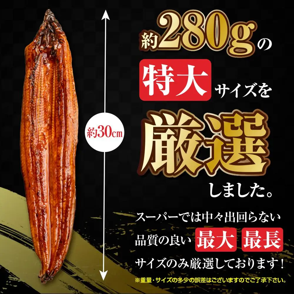 うなぎの蒲焼3尾 タレ付き（2本） YZ002 