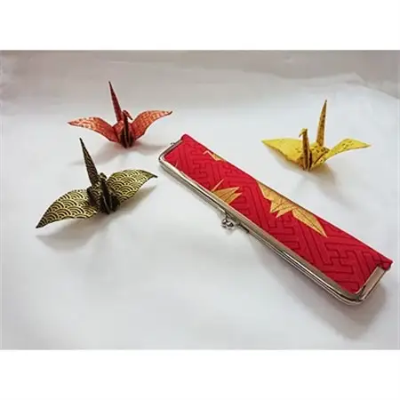 がまぐち扇子入れ(女性用サイズ) _装飾品・工芸品 トートバッグ・ショルダーバッグ 鞄・バッグ かばん カバン_【1146689】