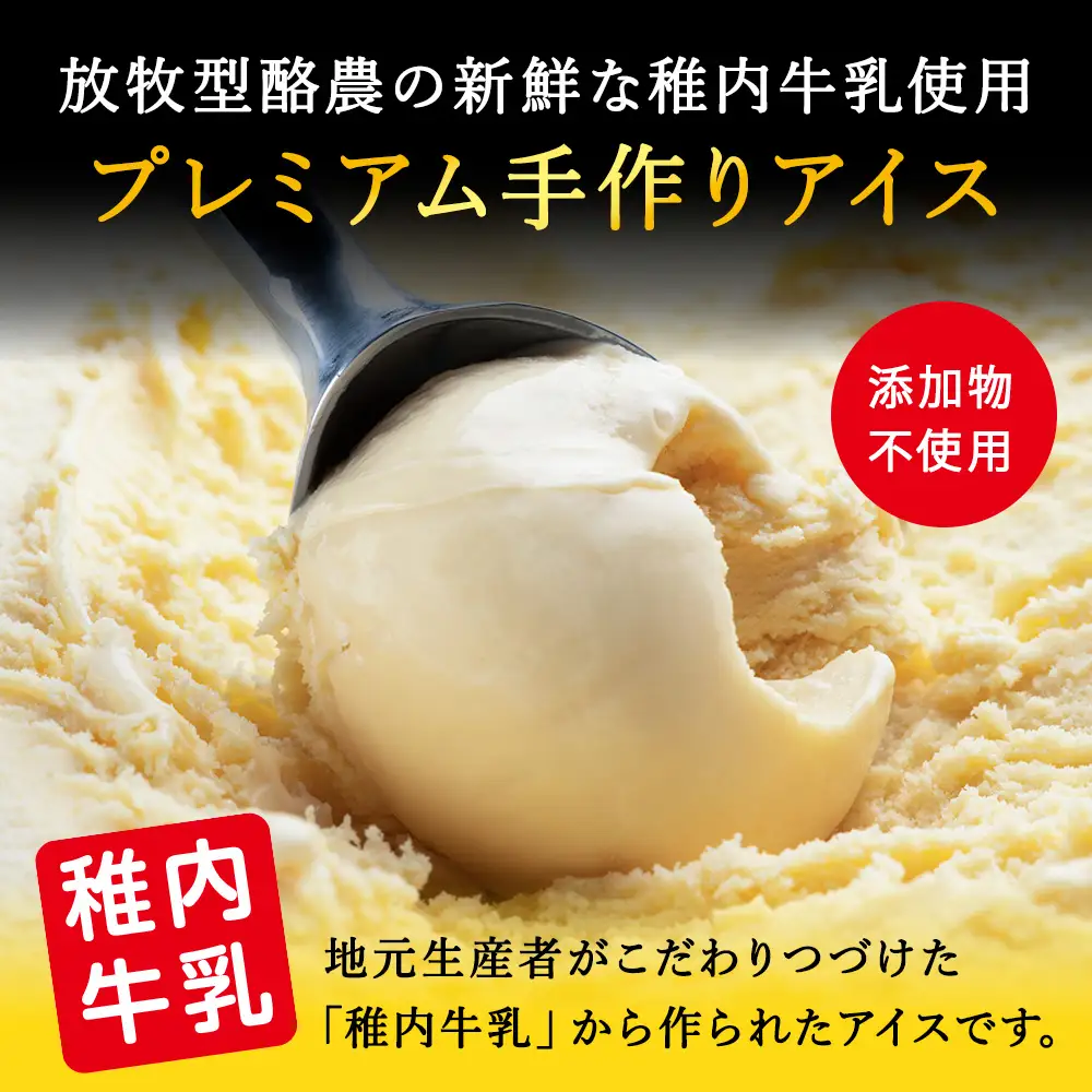 【業務用】JA稚内のおいしいアイスクリーム バニラ2000ml＆【お試し】お刺身用ほたて50g【配送不可地域：離島・沖縄県】