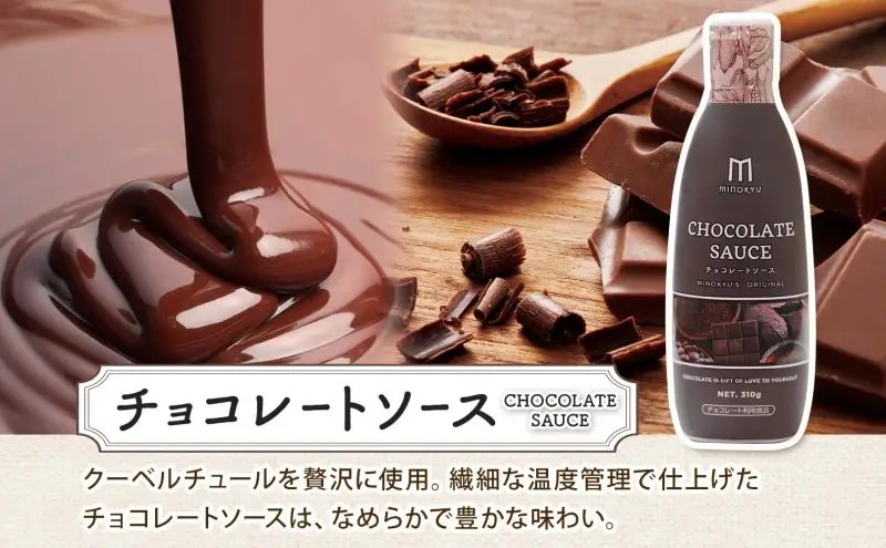  美ノ久 チョコレートソース 310g×2本 チョコレート ソース チョコ クーベルチュール チョコソース デザート アレンジ スイーツ ドリンク トッピング ワッフル パンケーキ チョコレートドリンク お取り寄せ ご当地 送料無料 岐阜県 安八町