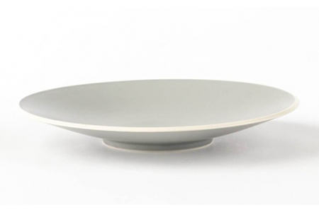 【美濃焼】グレーマット カフェ風 浅ボール 2点セット【陶土う庵】（1010-0121）食器 大皿 鉢 パスタ皿 カレー皿 サラダボウル メインディッシュ ランチ ディナー カフェ風 シンプル おしゃれ レンジ対応 食洗機対応 送料無料 [MBY002]