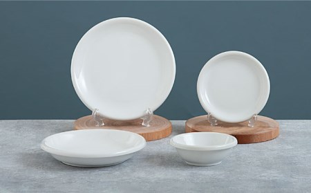 【美濃焼】DINING プレートセット ホワイト【ZERO JAPAN】 食器 うつわ カレー皿 パスタ皿 ケーキ皿  皿 ワンプレート ランチ プレート 美濃焼 おしゃれ 食器セット お皿セット 陶器 パスタ サラダ 食器 国産 送料無料 [MBR081]
