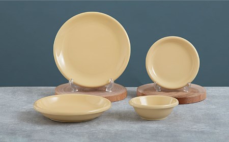 【美濃焼】DINING プレートセット カフェオレ【ZERO JAPAN】 食器 うつわ カレー皿 パスタ皿 ケーキ皿  皿 ワンプレート ランチ プレート 美濃焼 おしゃれ 食器セット お皿セット 陶器 パスタ サラダ 食器 国産 送料無料 [MBR083]