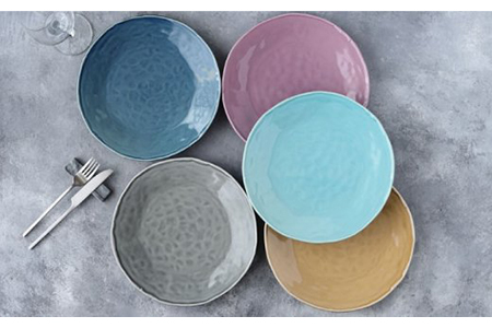 【美濃焼】大皿 25cm Nuan 5色セット 【EAST table】食器 うつわ プレート パスタ皿 皿 ワンプレート ランチ プレート 美濃焼 セット デザート インテリア おしゃれ 食器セット お皿セット 陶器 パスタ サラダ 食器  国産 送料無料 [MBS011]