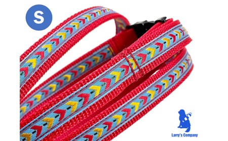 【小型犬用・Sサイズ】ハーフチョークカラーとリードのセット（レッドシダー） 雑貨 日用品 