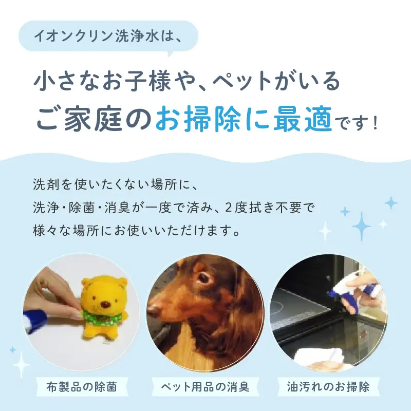 イオンクリン洗浄水（アルカリイオン電解水）2L【017D-005】