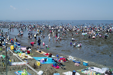 富津海岸 潮干狩入り浜券（大人2枚・小人1枚・網袋付）