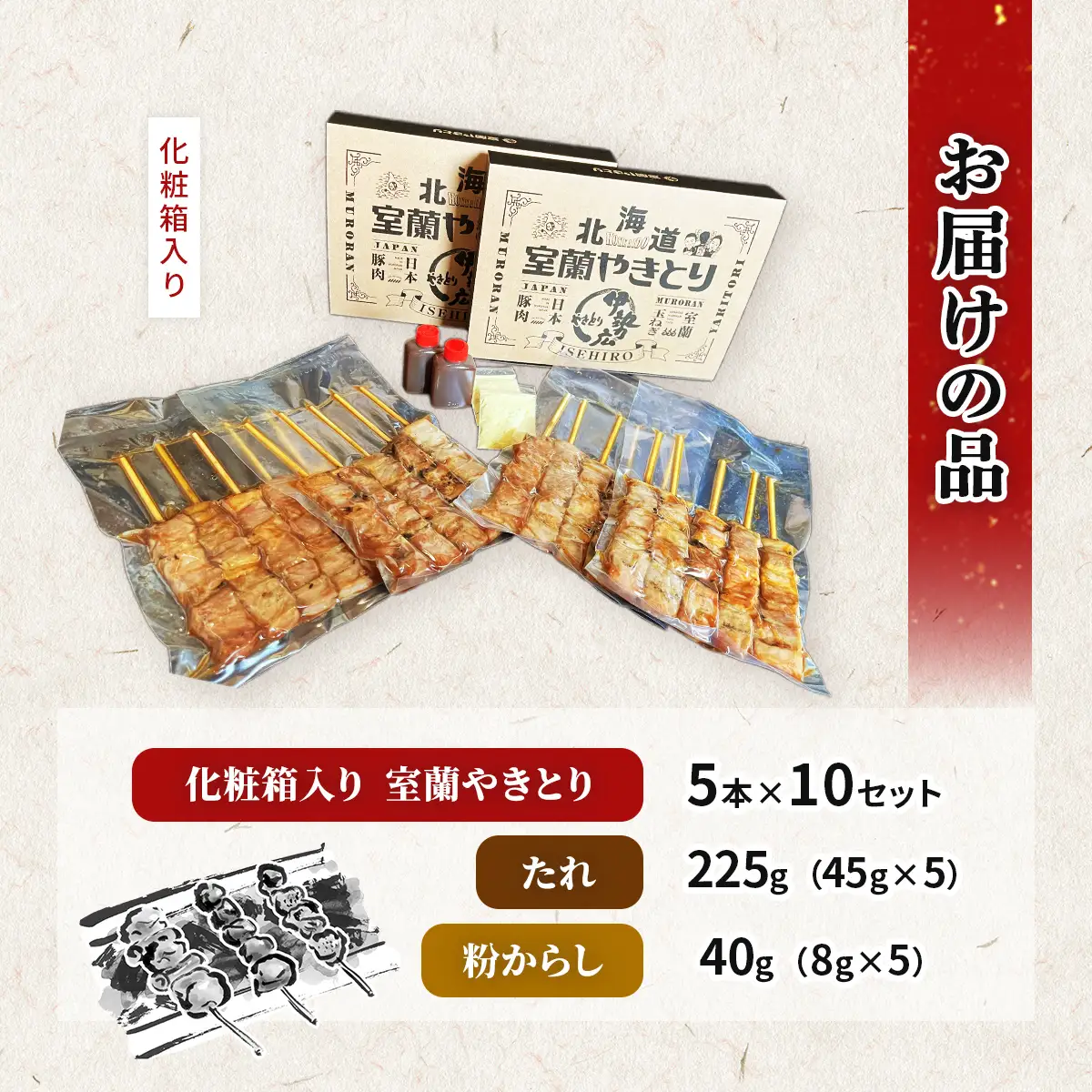 伊勢広 室蘭やきとりセット50本 MROAN004