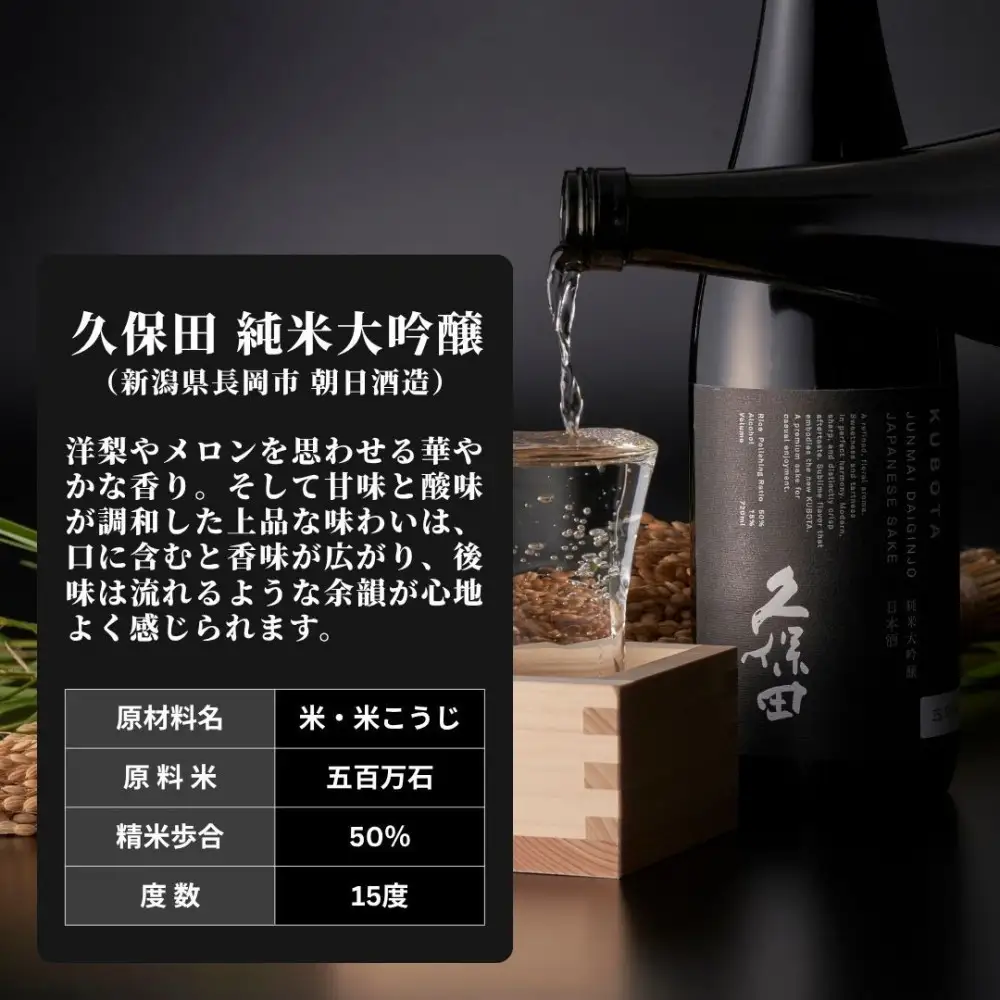 【新潟銘酒堪能セット（化粧箱無）】久保田 純米大吟醸・越乃寒梅 灑 (720ml)
