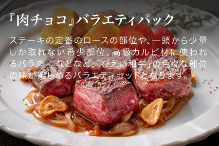 和牛 びえい 和牛 『肉チョコ』バラエティパック ファームズ千代田| 和牛  [025-16]