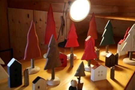 貴妃花 ツリー｜工芸品 木製品 木 手作り アート インテリア 美瑛 北海道 クリスマスツリー[017-71]
