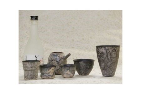 皆空窯　氷裂ぐい飲みB[045-13]