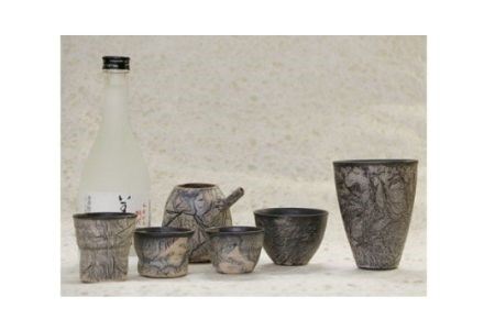 皆空窯　氷裂ビアグラス[066-10]