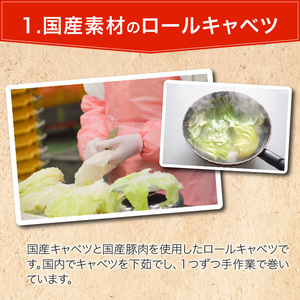 国産豚で作ったロールキャベツ(10袋セット)[022J04]かんたん惣菜 こだわり惣菜 和食惣菜 国産惣菜 お弁当惣菜