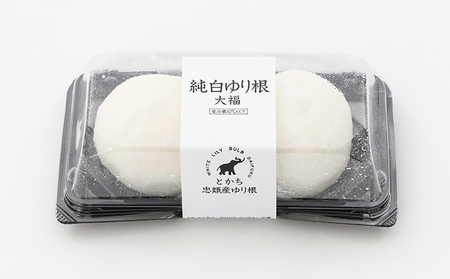 純白 ゆり根 大福 10個（2個入×5）［冷凍］和菓子 スイーツ  冷凍  白あん 白いんげん もち米 餅餡 国産  餅菓子 セット 名産 北海道 十勝 幕別町 忠類 