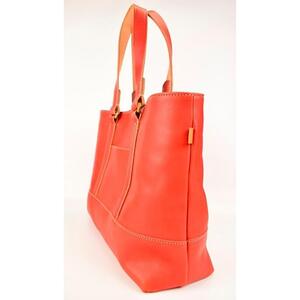 【全6色】栃木レザーのトートバッグ A4サイズ パソコン 肩掛け ビジネスにもカジュアルにも/Tote bag 04/レッド/minca　403【かばん ファッション 人気 おすすめ 】