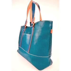 【全6色】栃木レザーのトートバッグ A4サイズ パソコン 肩掛け ビジネスにもカジュアルにも/Tote bag 04/ブルー/minca　403【かばん ファッション 人気 おすすめ 】