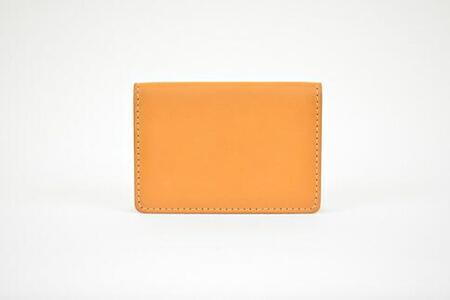 【全7色】栃木レザーの名刺入れ 約50枚収納 ポケット4つ Card holder 02/キャメル/minca　416【雑貨 ファッション 人気 おすすめ 】
