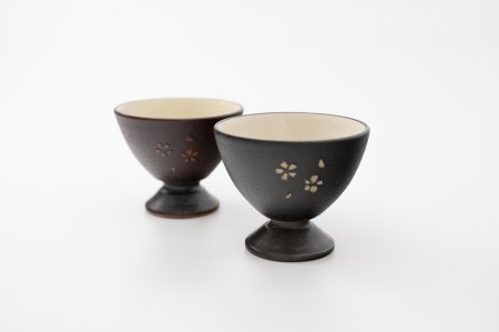 内原野焼の陶胎漆器　杯・小｜陶器杯