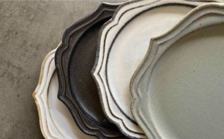 【美濃焼】fiorire-フィオリーレ- サークルプレート アンティーク・シャビーシック 小皿 4枚セット【Felice-フェリーチェ-藤田陶器】 食器 副菜皿 取り皿 デザートプレート 写真映え おしゃれ [MBX014]