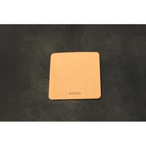 【minca】栃木レザーのコースター4枚セット  自宅、オフィス、キャンプシーンでのカフェタイムに/タン(生成)　667【日用品 人気 おすすめ 】