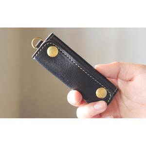 栃木レザー使用｜バッグの本革持ち手カバー 2個セット｜Handle cover｜ブラック｜minca（全7色）