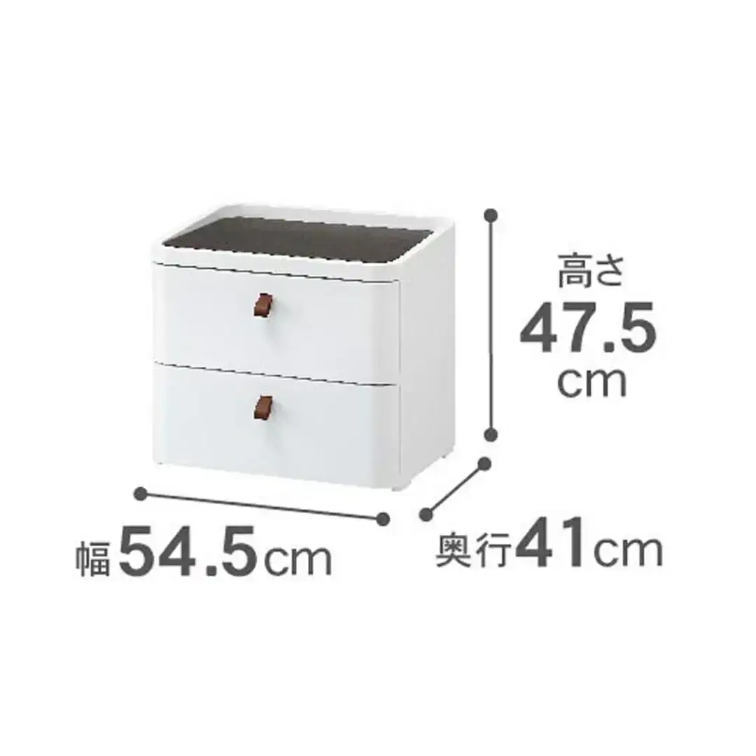 ロイヤルドロアー 542 幅54cm 2段 スリムタイプ 収納棚 キャビネット チェスト クローゼット 新生活 一人暮らし