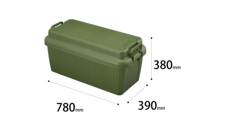 収納ボックス ベリアスボート L グリーン コンテナボックス
