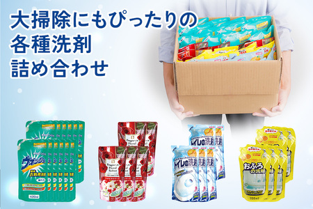 [生活応援] 台所＆風呂まわり洗剤セット (浴槽洗剤 洗濯槽クリーナー 洗濯用固形石鹸 ハンドソープ 重曹クリーナー) 詰め替え用 洗剤 台所 キッチン 日用品 送料無料 たっぷり 大掃除 業務用 家庭用 ストック 新生活 