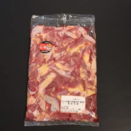 おやべ火ね鶏(親鶏)　モモ焼肉・粗挽きセット　老鶏ヒネ1.6Kg(400g×4袋真空パック・解凍)【配送不可地域：離島】【1291434】