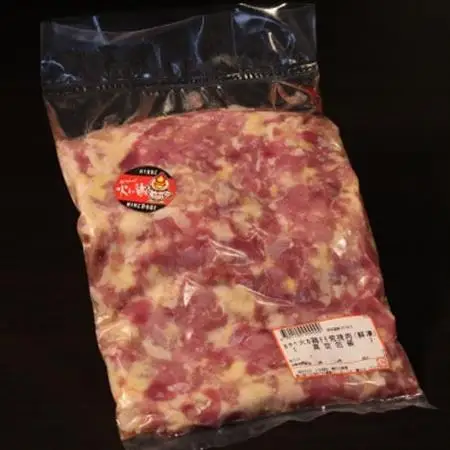 おやべ火ね鶏(親鶏)モモ粗挽肉　老鶏ヒネ　かしわ　1.6Kg(400g×4袋真空パック・解凍)【配送不可地域：離島】【1291435】